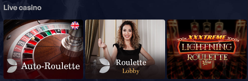 VidoBet live casino
